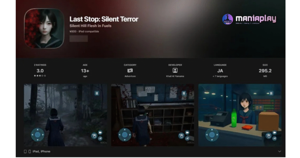 Silent Fear Last Stop Game Maniaplay