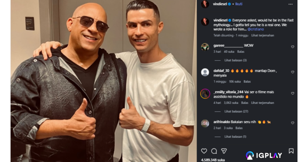 Vin Diesel dan CR7